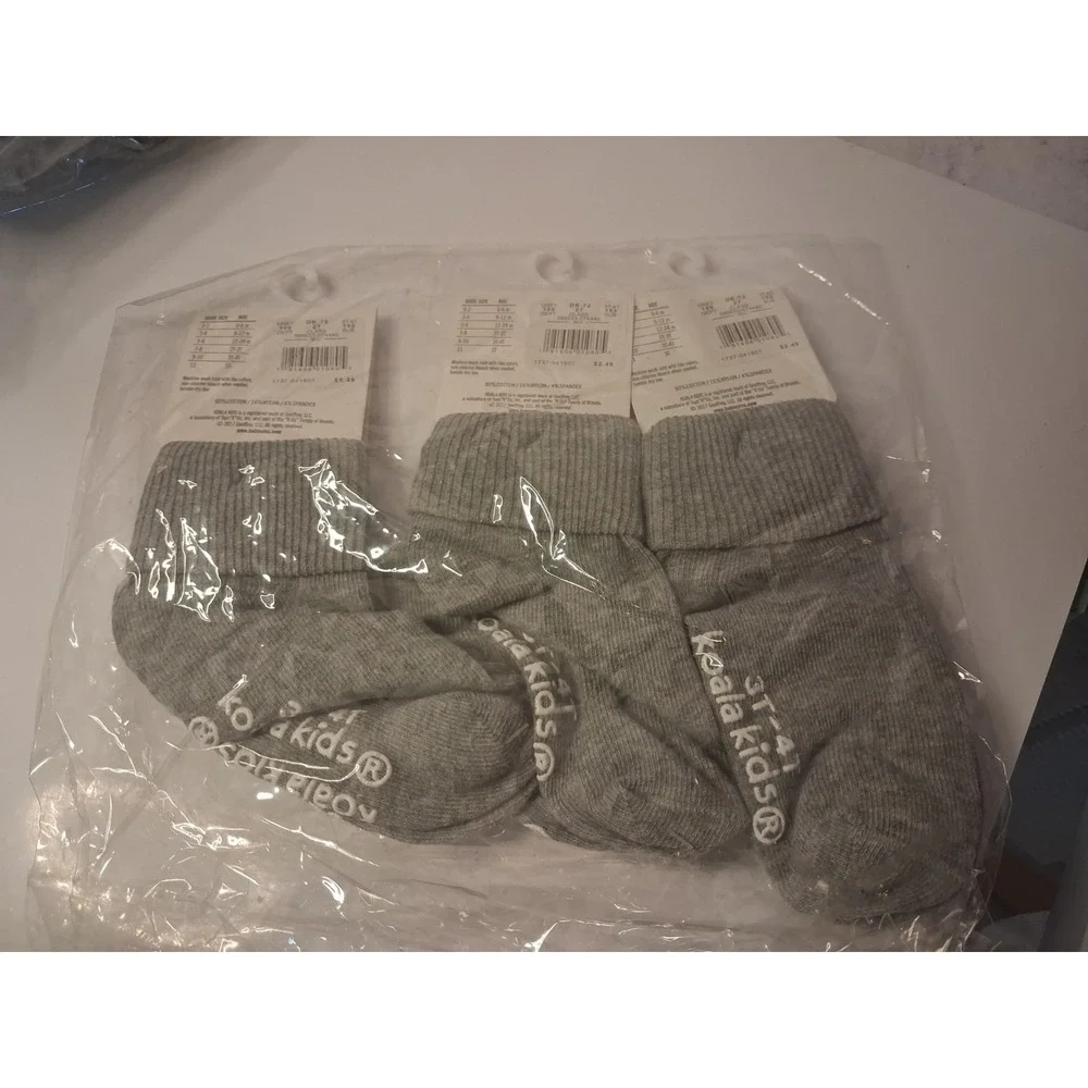 Koalakids Basics Cotton Baby Booties & Mittens Set (3 Pairs) - Size 3T-4T